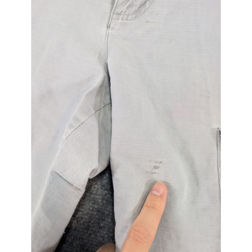 the north face cotton ripstop gray cargo shorts bottoms womens 10 long hiking - Picture 3 of 13